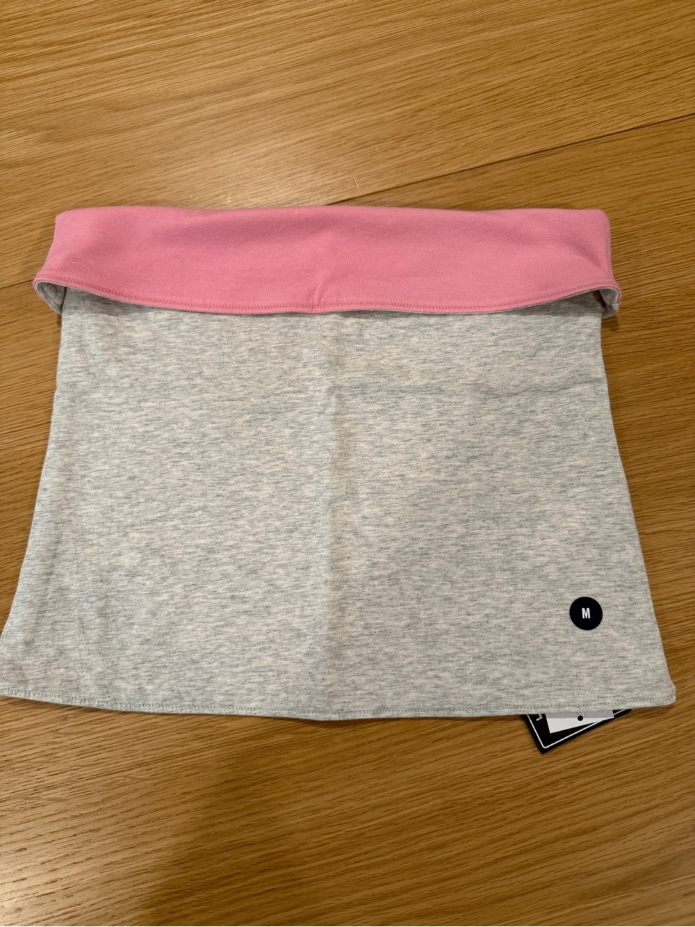 Hollister Reversible Pink & Gray Strapless Tube Top Size Medium